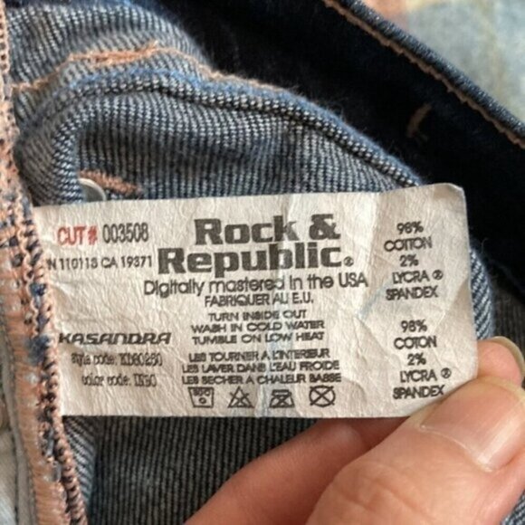 Rock & Republic Jeans Kasandra Flare Jeans Size 27 - Picture 12 of 13